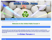 Tablet Screenshot of orbiteforum.com